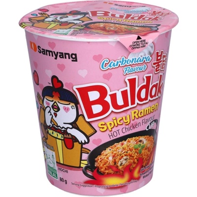 Samyang Buldak ramen Buldak Carbonara cup 80 g – Zboží Dáma
