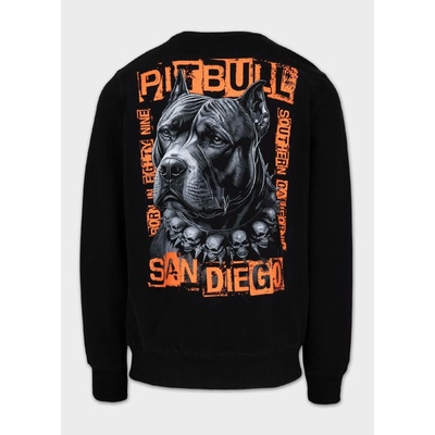 PitBull West Coast mikina MIDNIGHT crewneck černá