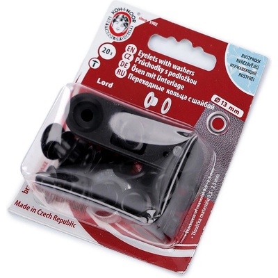 Průchodky s podložkou vnitřní Ø7 mm / vnější Ø13 mm Varianta: 5 černý lak, Balení: 1 blistr – Zbozi.Blesk.cz