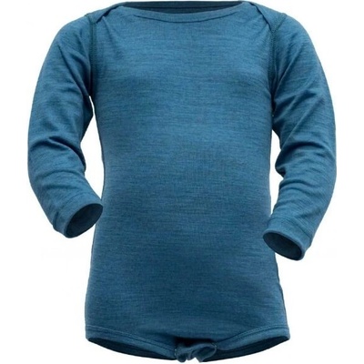 DĚTSKÉ MERINO BODY DEVOLD BREEZE MODRÁ