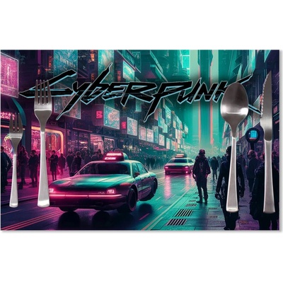 Sablio Prostírání Cyberpunk 2077 Město 40x30cm – Zboží Dáma