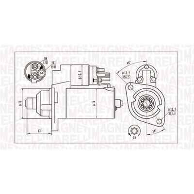MAGNETI MARELLI Štartér 063721323010