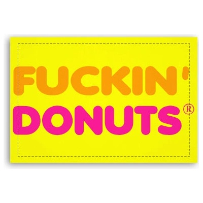 Fotoobraz 90x60 cm střední Fuckin' donuts