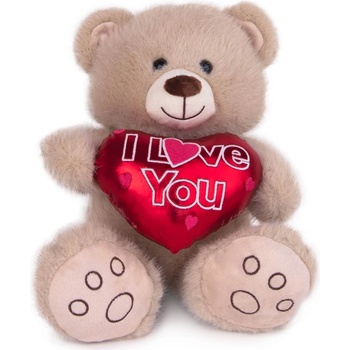 Image 1 of Amek Toys ПЛЮШЕНО МЕЧЕ СЪС СЪРЦЕ БЕЖОВО 24 СМ