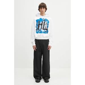 Helmut Lang Памучен суичър SCRIBBLE. H1. LIGHT. CT (P02HM513)