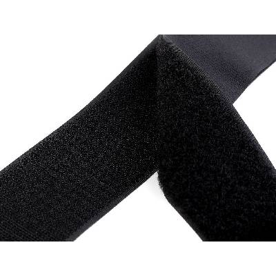 Prima-obchod Suchý zip háček + plyš šíře 50 mm bílý, černý PES/PA, barva Černá