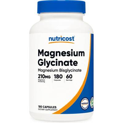 Nutricost Магнезий (бисглицинат) 70 mg, 180 капсули | Nutricost (57139 (599201))