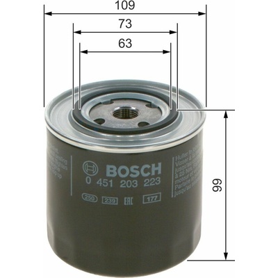 Olejový filter BOSCH 0 451 203 223