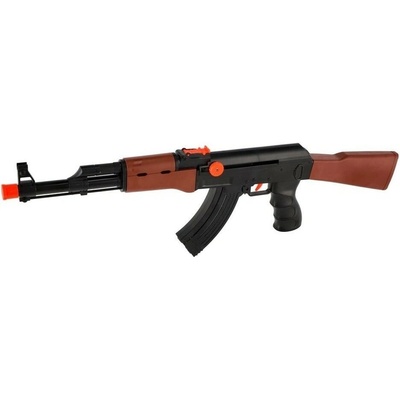 Teddies Pistole samopal ARMY plast 52cm na natažení na kartě 15,5x53x3cm 00850850-XG