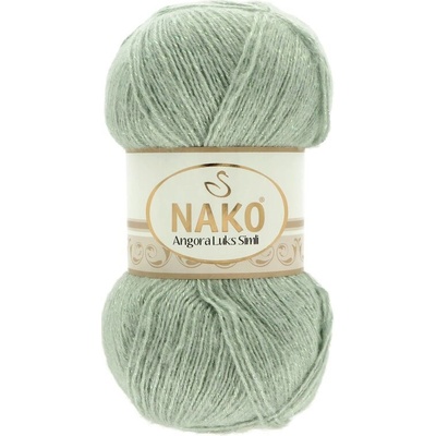Nako Angora Luks Simli 10023 zelená