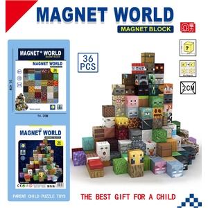 Armtoys МАГНИТНИ КУБЧЕТА МАЙНКРАФТ 36 ЧАСТИ