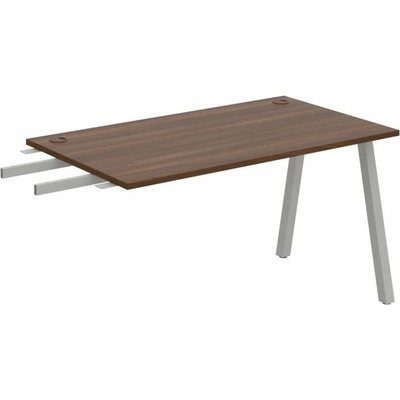 OFFICE PRO s.r.o. HOBIS prídavný stôl do uhla - US A 1400 RU, hĺbka 80 cm, orech