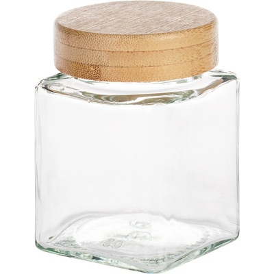 VILDE Hranatá korenička s bambusovým viečkom 100 ml 5,5 x 5,5 x 7,5 cm