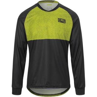 Giro Roust LS Jersey Ano Lime Breakdown zelená