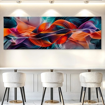 Obraz na plátně - Totálně zapletení FeelHappy.cz Velikost obrazu (šířka x výška): 90 x 30 cm