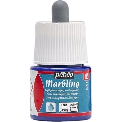 Pébéo 130-005 Мраморна боя Cyan 45 ml 1 бр (130-005)