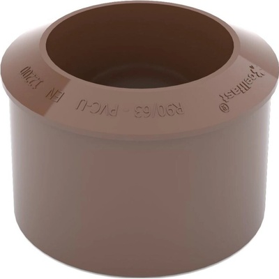 Bryza PVC redukčný adaptér 90/63 mm hnedý