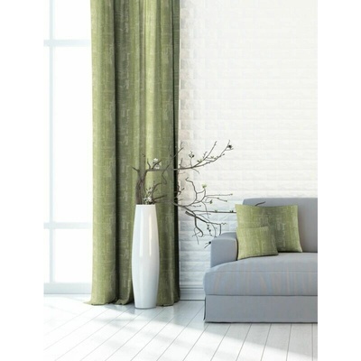 Výprodej Dekorační látky, Satinet Impresse, zelený, 150 cm 150 x 215 cm