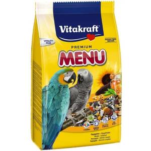 Vitakraft Premium Menu + VITA®HERBS Храна за големи папагали 1kg