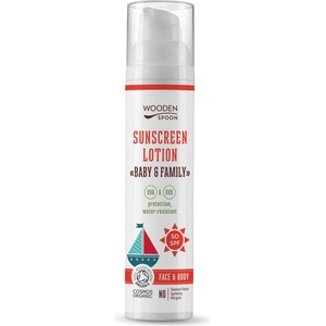 Wooden Spoon Слънцезащитен Лосион "Baby&Family" SPF50 Лъжичка Дърво 100 мл