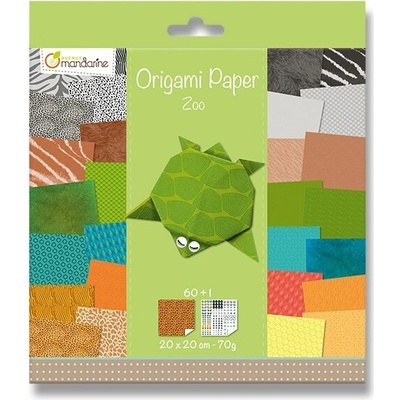 Clairefontaine Sada papírů Origami Zoo 60 listů