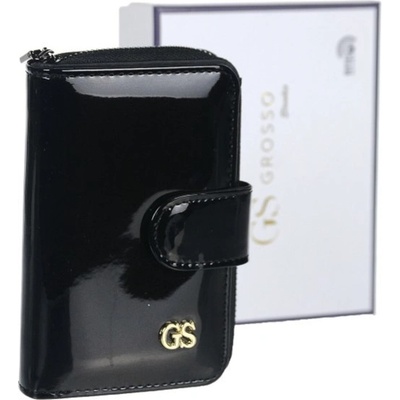 Grosso Malá dámska kožená peňaženka GS-PX31-JMP-black