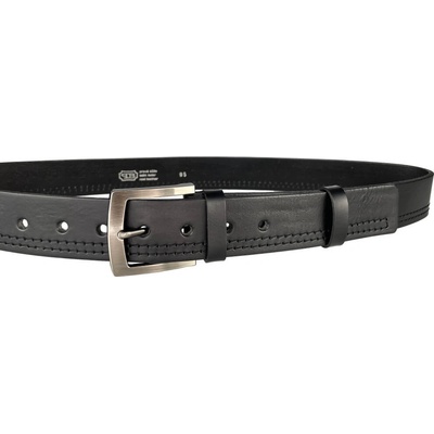 Penny Belts kožený opasek 25-9-60 černý