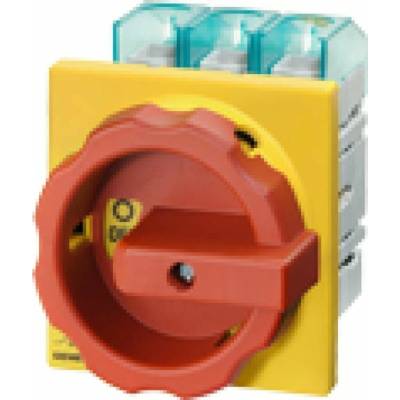 Siemens Vačkový spínač 0-1 3P 63A vestavný žlutočervený IP65 3LD2504-0TK53