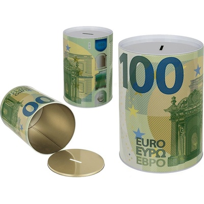 Popron.cz Kovová pokladnička XXL 100 Euro