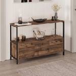 TopMebel Конзола Mars TopMebel от меламин в цвят рустик опушен 122x36x80.1см