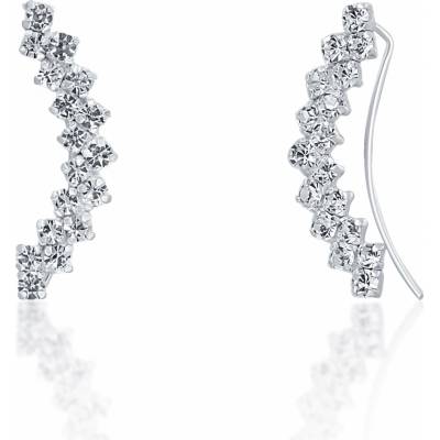 JwL Luxury Pearls Podélné s krystaly JL0689
