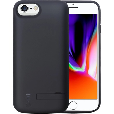 Techsuit Power Pro Battery Case 5500mAh - кейс с вградена батерия за iPhone SE (2022), iPhone SE (2020), iPhone 8, iPhone 7, iPhone 6S, iPhone 6 (черен)