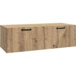 vidaXL Стенно монтиран ТВ шкаф 98 x 41 x 30 см Дъб артизан (898704)