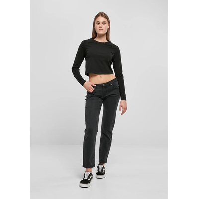 Urban Classics Дамски дънки с ниска талия в черен цвят Urban Classics Ladies Denim PantsUB-TB5478-00709 - Черен, размер 33