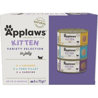 Applaws Kitten Selection chicken/tuna/sardine 6x70 g