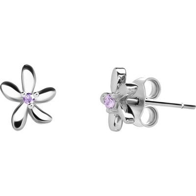 Preciosa slušivé stříbrné kytičky Fresh 5346 56