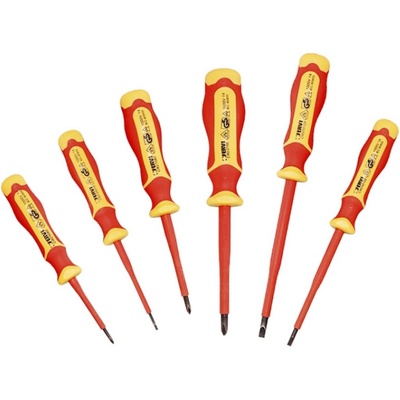 FERVI Комплект електротехнически отвертка Fervi CI80/006 - 1000V VDE SB/PH, 6 бр (CI80/006)