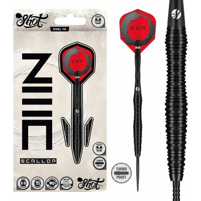 Shot Šipky Steel Zen Scallop - Turbo Point - 25g