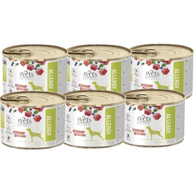4Vets Natural Veterinary Exclusive Allergy 6 x 185 g