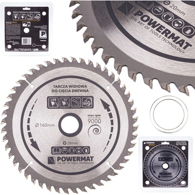 POWERMAT Kotúč na drevo TDD 160x20x48Z