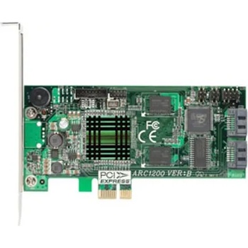 Areca RAID Kонтролер Areca ARC-1200, PCI-E x1 към SATA 3Gb/s, 2 портов, 128MB, поддържа RAID 0, 1, Single Disk and JBOD (ARC-1200)