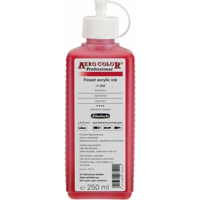 Schmincke Aero color professional akrylový atrament 250 ml 302 karmínová