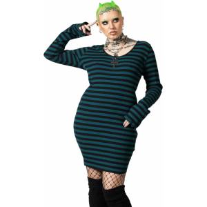 KILLSTAR дамска рокля KILLSTAR - Striga - зелено - KSRA006223