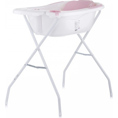 Chipolino Vela Set detskej vaničky a praktického stojana 87cm Pink