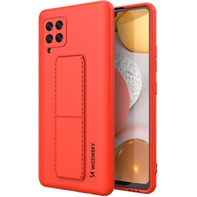 Wozinsky Калъф за телефон Wozinsky Kickstand Flexible Silicone със стойка за Samsung Galaxy A42 5G, червен (KXG0017114)