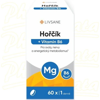 Livsane Hořčík + Vitamin B6 60 tablet