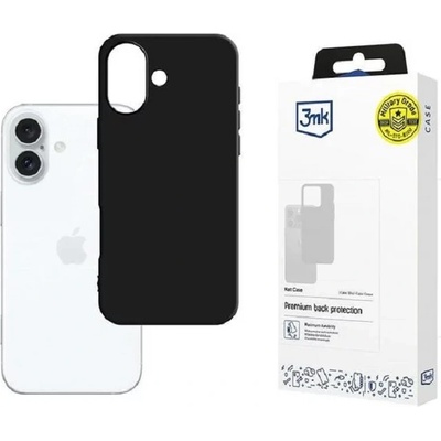3mk Protection Калъф 3mk - Matt Case, iPhone 16 Plus, черен (5903108579575)