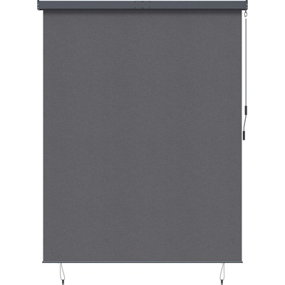 vidaXL Ролетна щора Антрацит 220 x 250 cm Текстил и Алуминий (362096)