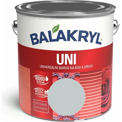 Barvy a laky Hostivař akryl Uni lesk 0105 0,7kg světle šedá