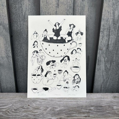Grafika Stellion Káva Velikost: A4
